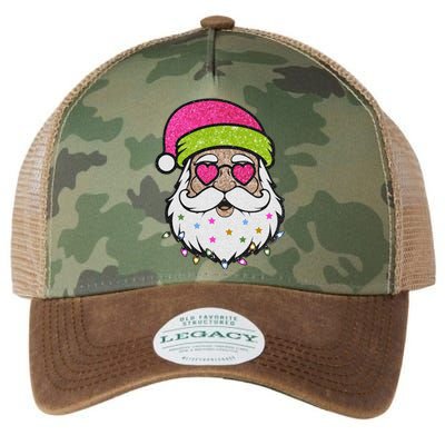 Funny Cool Retro Groovy Santa Claus Legacy Tie Dye Trucker Hat