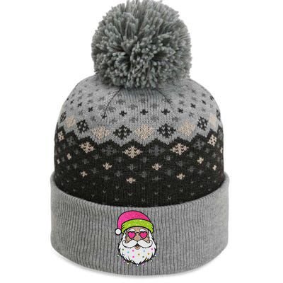 Funny Cool Retro Groovy Santa Claus The Baniff Cuffed Pom Beanie