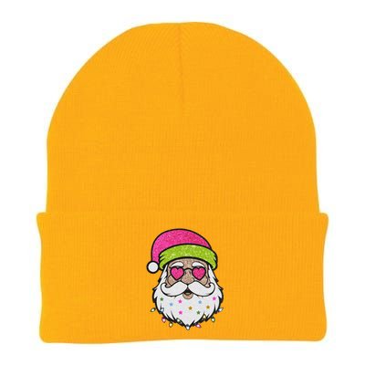 Funny Cool Retro Groovy Santa Claus Knit Cap Winter Beanie