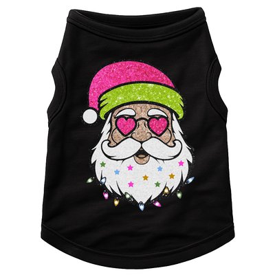 Funny Cool Retro Groovy Santa Claus Doggie Tank