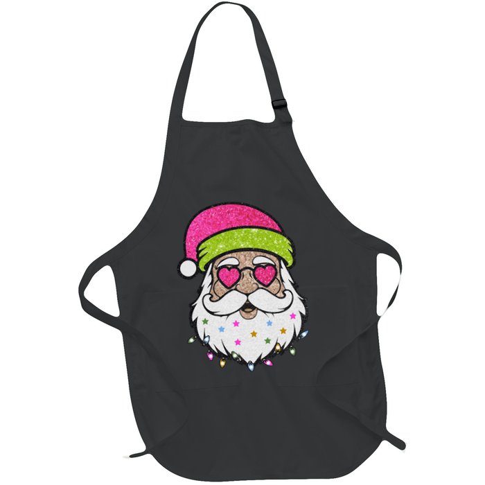 Funny Cool Retro Groovy Santa Claus Apron