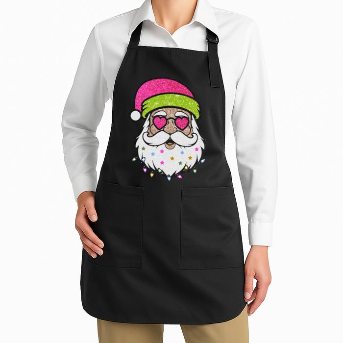 Funny Cool Retro Groovy Santa Claus Apron
