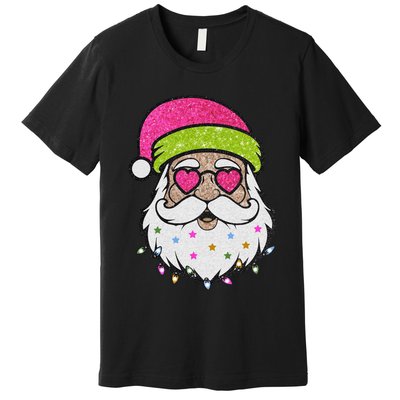 Funny Cool Retro Groovy Santa Claus Premium T-Shirt