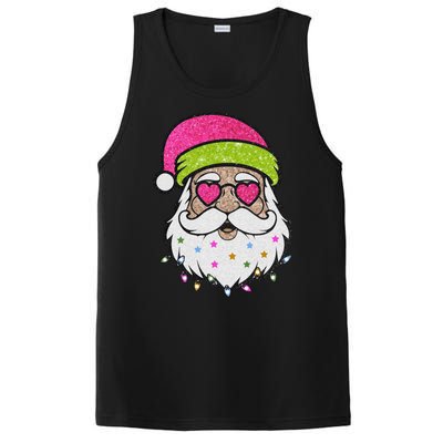 Funny Cool Retro Groovy Santa Claus PosiCharge Competitor Tank