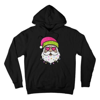 Funny Cool Retro Groovy Santa Claus Tall Hoodie