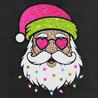 Funny Cool Retro Groovy Santa Claus Golf Towel