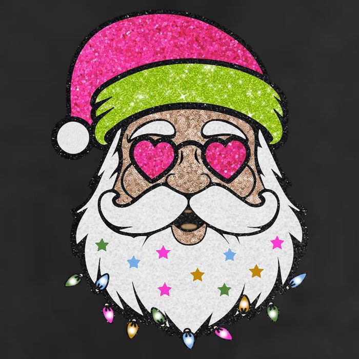 Funny Cool Retro Groovy Santa Claus Golf Towel