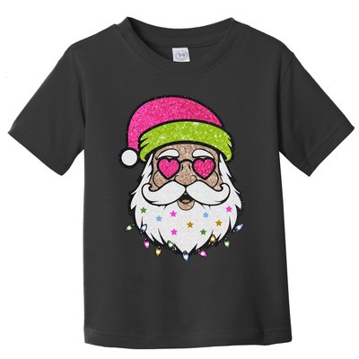 Funny Cool Retro Groovy Santa Claus Toddler T-Shirt