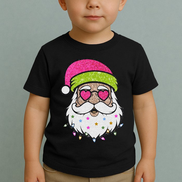 Funny Cool Retro Groovy Santa Claus Toddler T-Shirt