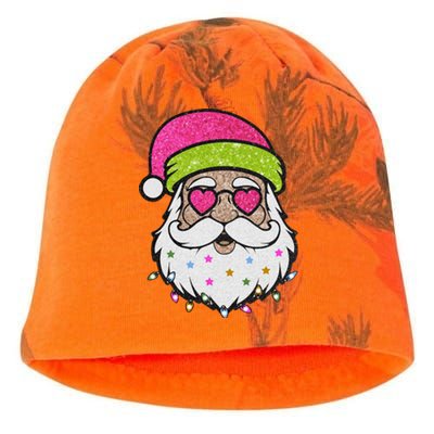 Funny Cool Retro Groovy Santa Claus Kati - Camo Knit Beanie