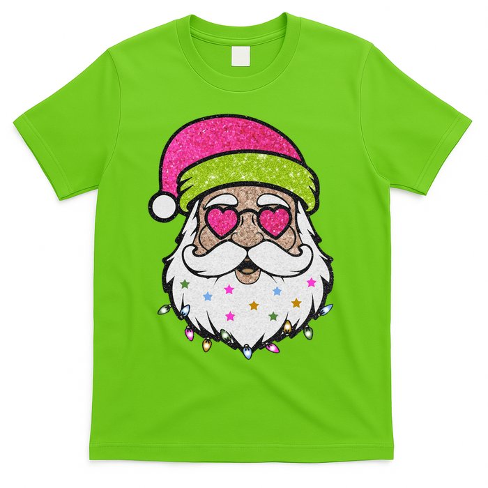Funny Cool Retro Groovy Santa Claus T-Shirt