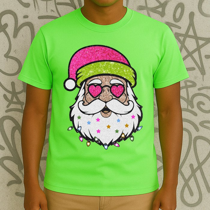 Funny Cool Retro Groovy Santa Claus T-Shirt