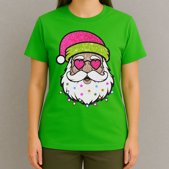 Funny Cool Retro Groovy Santa Claus T-Shirt