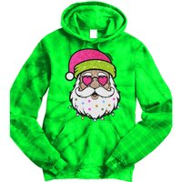 Funny Cool Retro Groovy Santa Claus Tie Dye Hoodie