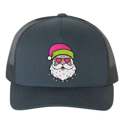 Funny Cool Retro Groovy Santa Claus Yupoong Adult 5-Panel Trucker Hat