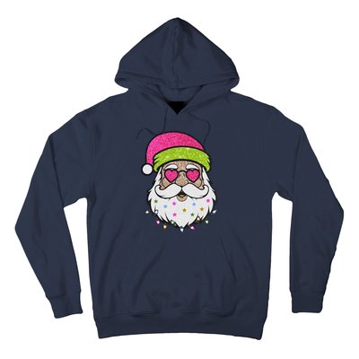 Funny Cool Retro Groovy Santa Claus Hoodie