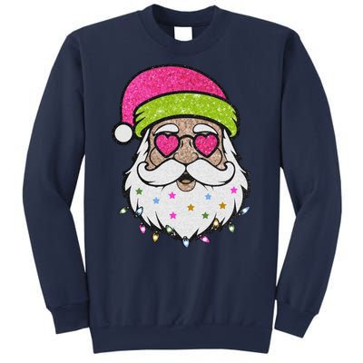 Funny Cool Retro Groovy Santa Claus Sweatshirt