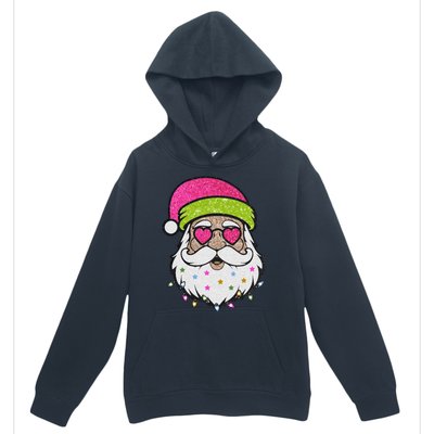 Funny Cool Retro Groovy Santa Claus Urban Pullover Hoodie