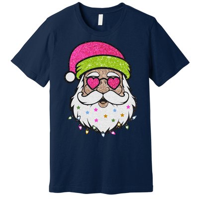 Funny Cool Retro Groovy Santa Claus Premium T-Shirt