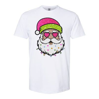 Funny Cool Retro Groovy Santa Claus Softstyle® CVC T-Shirt