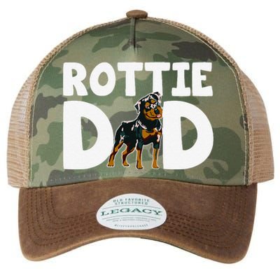 Funny Colorful Rottie Lover I Love My Rottweiler Dad Puppy Owner Legacy Tie Dye Trucker Hat