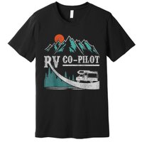 Funny Camping RV Co-Pilot Road Trip Camper Premium T-Shirt