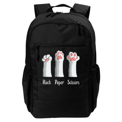 Funny Cat Rock Paper Scissors Hand Game Cute Paw Kitten Daily Commute Backpack