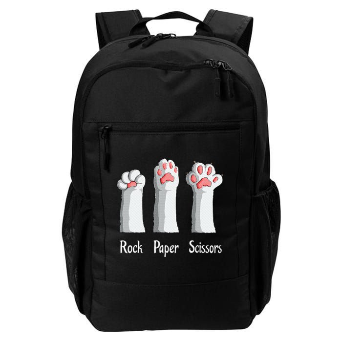 Funny Cat Rock Paper Scissors Hand Game Cute Paw Kitten Daily Commute Backpack