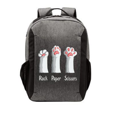 Funny Cat Rock Paper Scissors Hand Game Cute Paw Kitten Vector Backpack