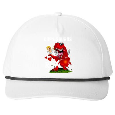 Funny Cupidsaurus Rex Dabbing Cupid Dinosaur Valentine's Day Gift Snapback Five-Panel Rope Hat