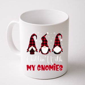 Friends Christmas Red Buffalo Plaid Chillin With My Gnomies Gift Coffee Mug