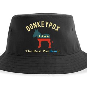 Funny Conservative Republican Anti Biden Donkeypox Sustainable Bucket Hat