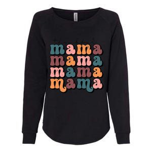 Funny Cute Retro Thankful Mama Fall Autumn Mom Womens California Wash Sweatshirt