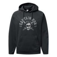 Funny Captain Ron Pirate Gift Design Joke Idea Performance Fleece Hoodie