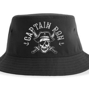 Funny Captain Ron Pirate Gift Design Joke Idea Sustainable Bucket Hat