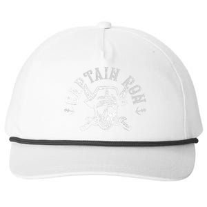 Funny Captain Ron Pirate Gift Design Joke Idea Snapback Five-Panel Rope Hat