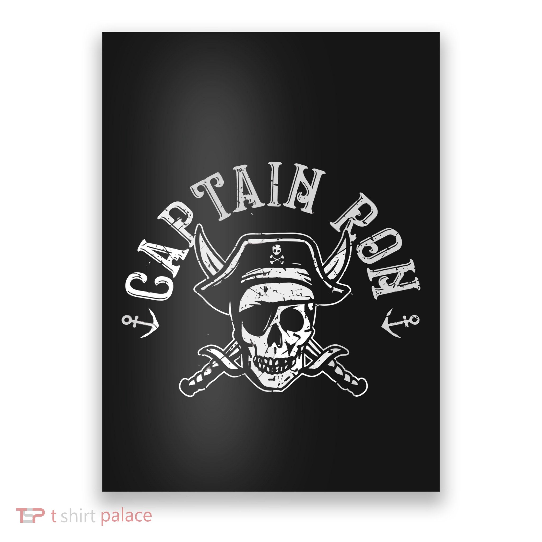 Funny Captain Ron Pirate Gift Design Joke Idea Poster