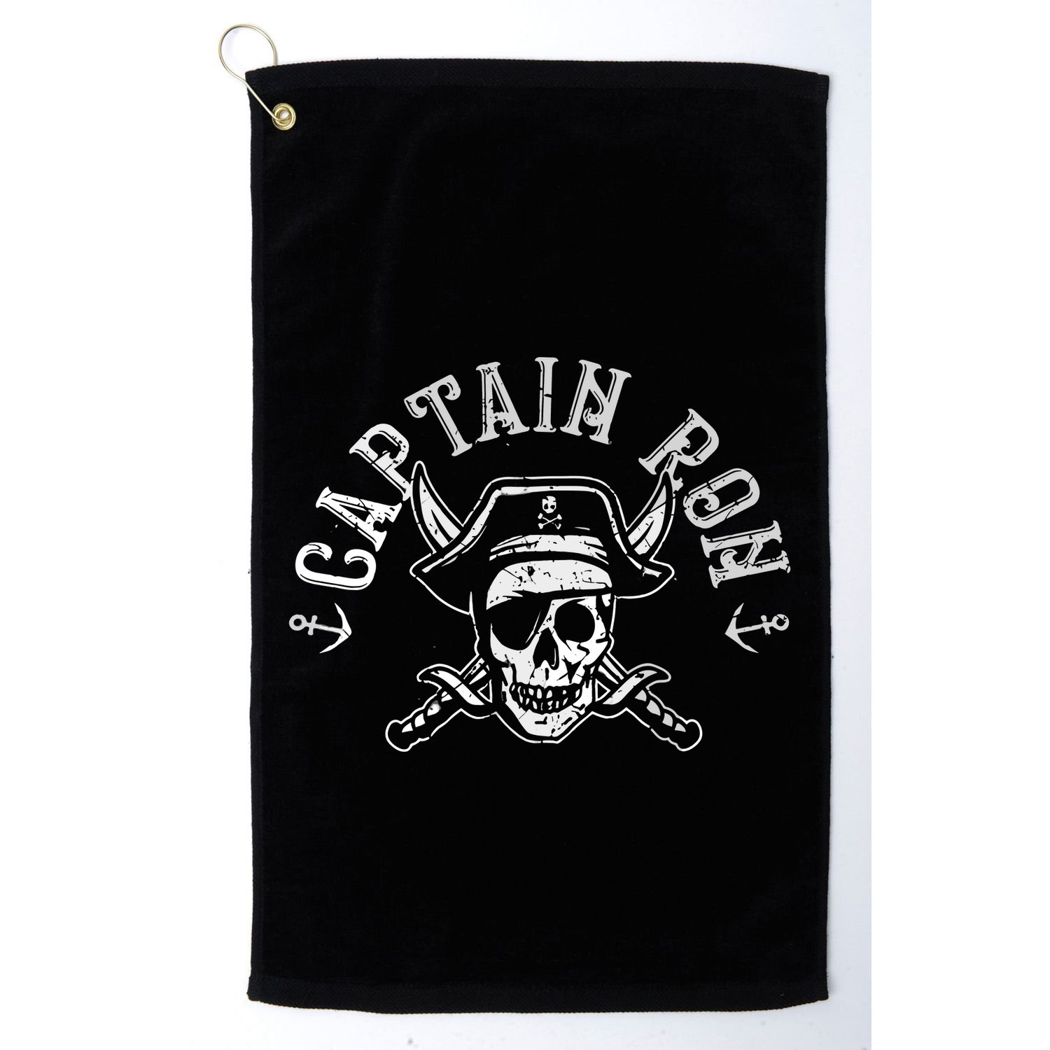 Funny Captain Ron Pirate Gift Design Joke Idea Golf Towel