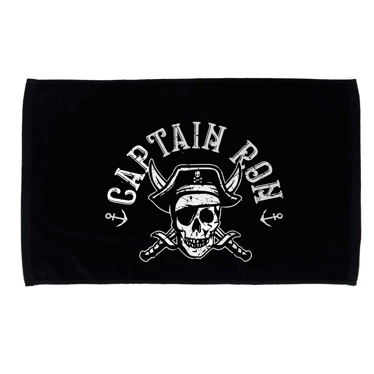 Funny Captain Ron Pirate Gift Design Joke Idea Microfiber Hand Towel