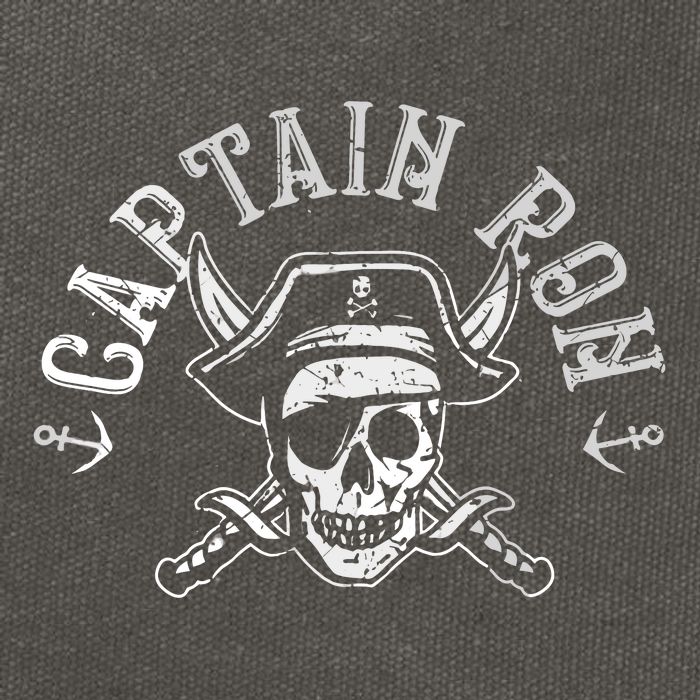 Funny Captain Ron Pirate Gift Design Joke Idea Cotton Canvas Backpack