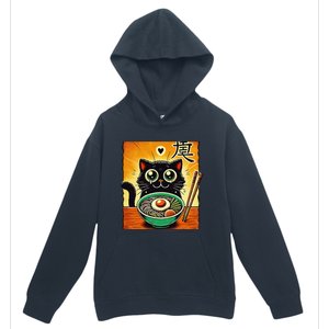 Funny Cat Ramen Graphicjapanese Kawaii Anime Cat Urban Pullover Hoodie