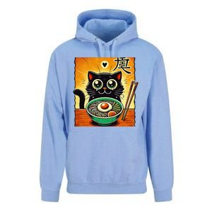 Funny Cat Ramen Graphicjapanese Kawaii Anime Cat Unisex Surf Hoodie