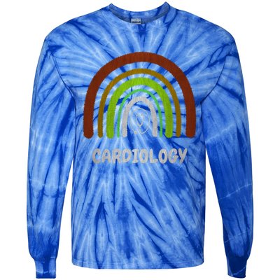 Funny Cardiology Rainbow Cardiologist Heart Surgeon Cute Gift Tie-Dye Long Sleeve Shirt