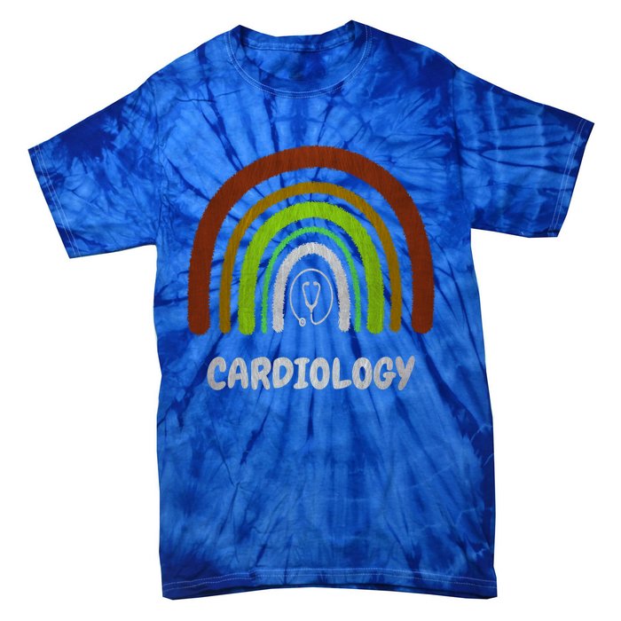 Funny Cardiology Rainbow Cardiologist Heart Surgeon Cute Gift Tie-Dye T-Shirt