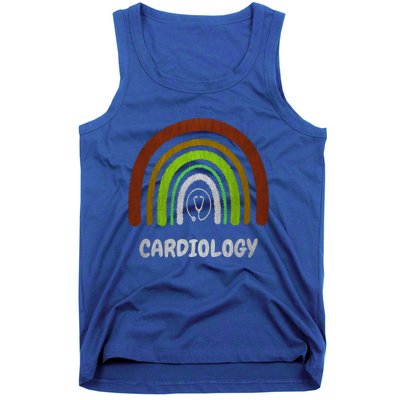 Funny Cardiology Rainbow Cardiologist Heart Surgeon Cute Gift Tank Top