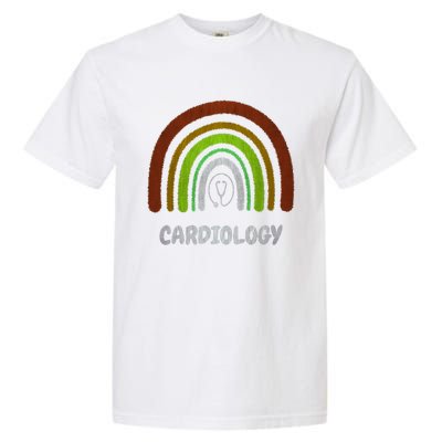 Funny Cardiology Rainbow Cardiologist Heart Surgeon Cute Gift Garment-Dyed Heavyweight T-Shirt