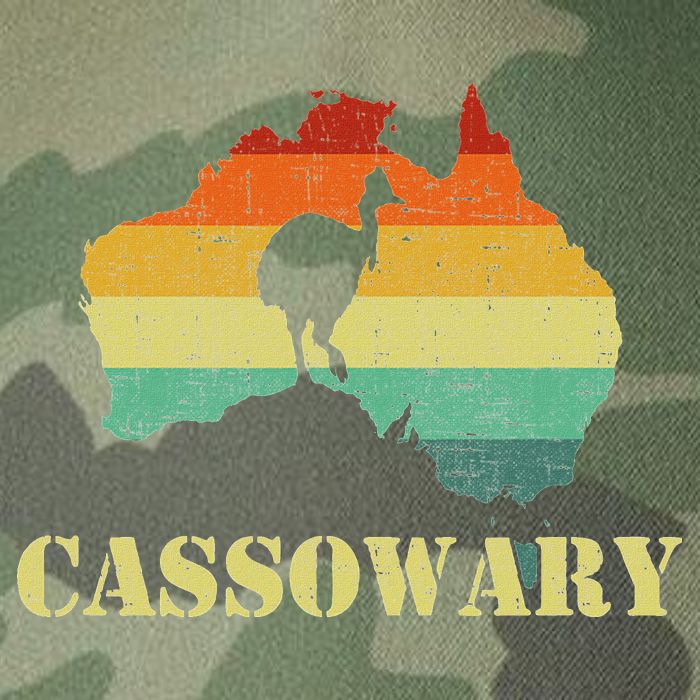 Funny Cassowary Retro Cassowary Legacy Tie Dye Trucker Hat