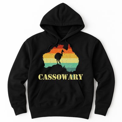 Funny Cassowary Retro Cassowary Hoodie