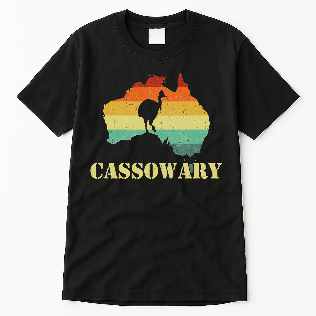 Funny Cassowary Retro Cassowary Tall T-Shirt