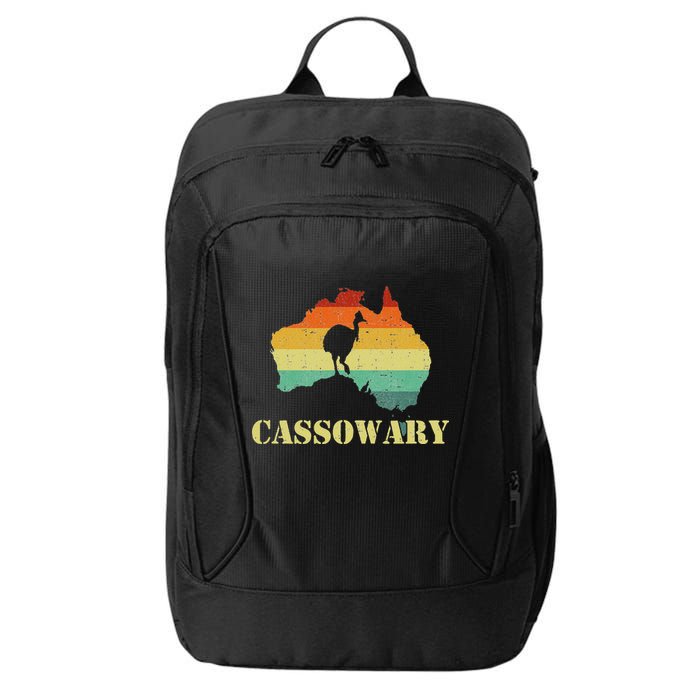 Funny Cassowary Retro Cassowary City Backpack